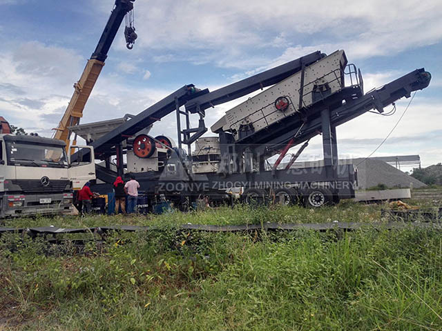 時產(chǎn)200噸建筑垃圾移動破碎機為陜西西安建筑垃圾資源化提供全面解決方案